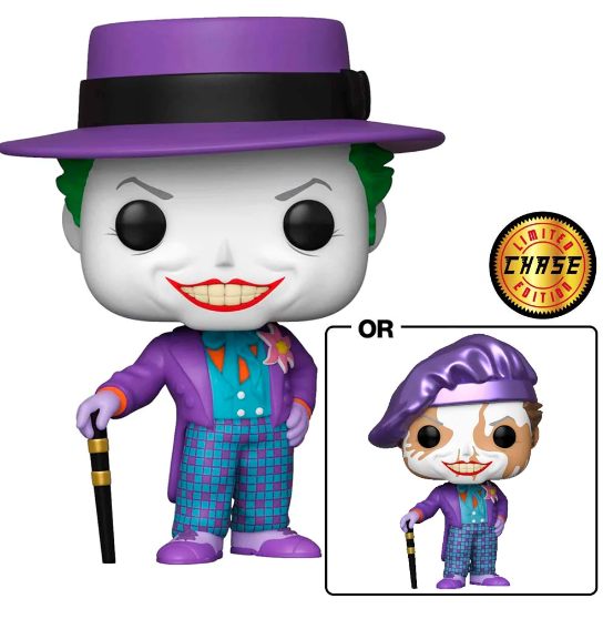 Rare Chase JOKER 1989 with Metallic Hat & Painted Face Funko Pop! Vinyl Figure #337 available at kayys collection montreal pop store