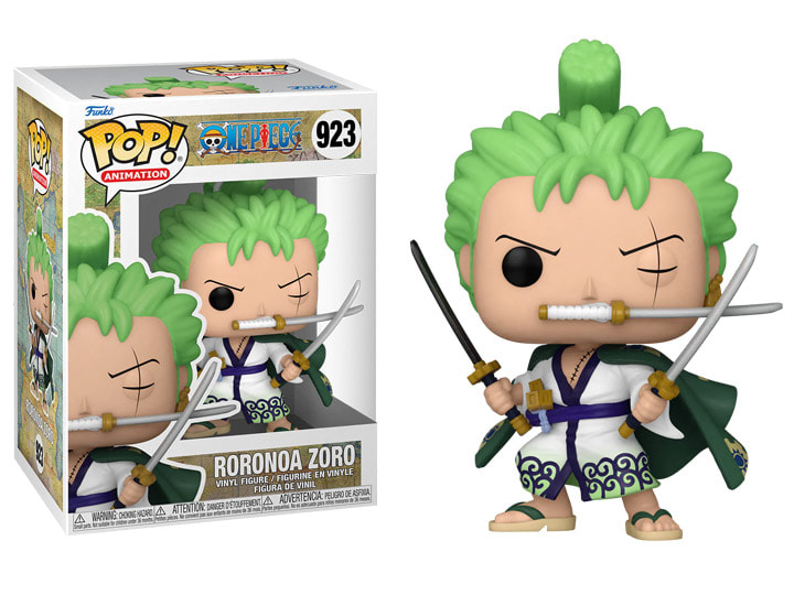 funko pop anime one piece zoro available at kayy's collection montreal, west island