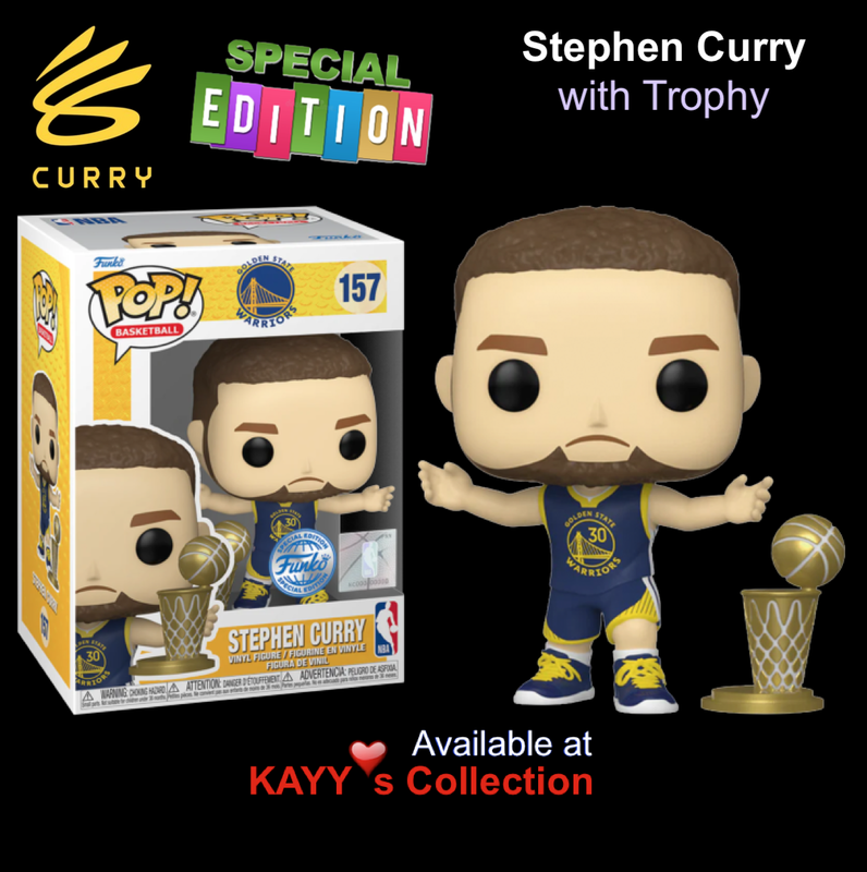 EXCLUSIVE FUNKO POP NBA STEPHEN CURRY WITH TROPHY  kayys collection montreal funko pop store