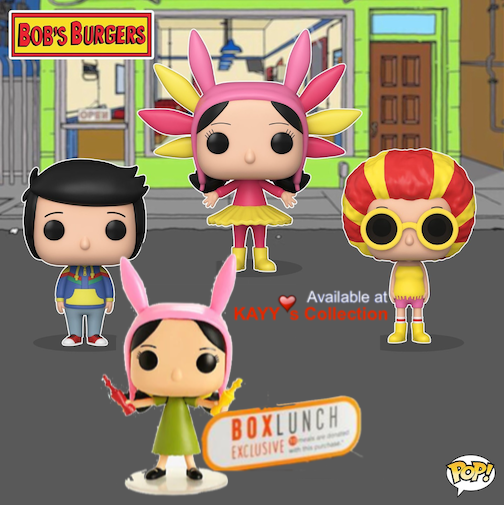 funkp pop animation bob's burgers louise available at kayy's collection montreal, west island