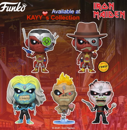 Funko Pop Music Rocks IRON MAIDEN Chase Eddie available at kayys collection funko pop store montreal