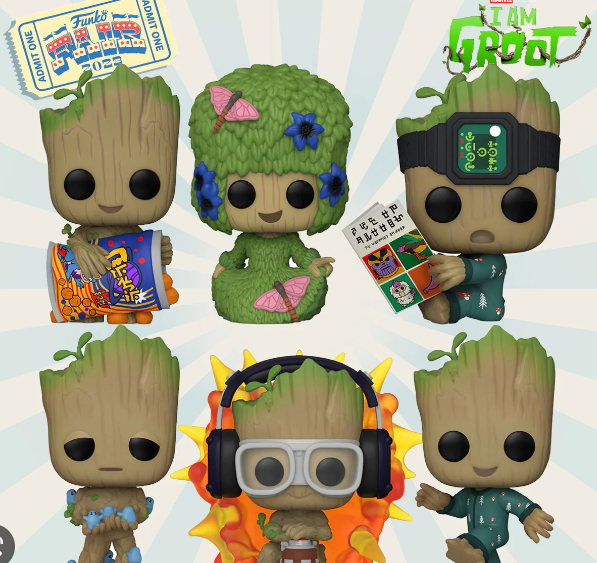 funko pop new marvel groot I'm groot available at kayy's collection montreal, west island