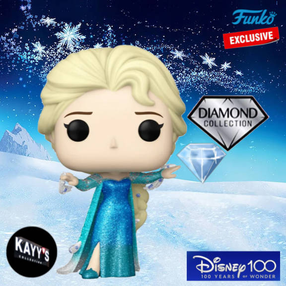 exclusive diamond glitter elsa funko pop available at kayy's collection montreal