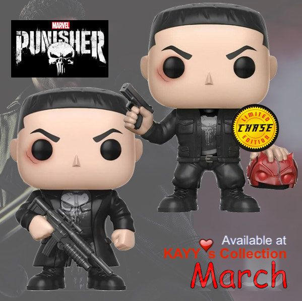 funko pop RARE punisher chase dare devil mask available at kayy's collection montreal, west island
