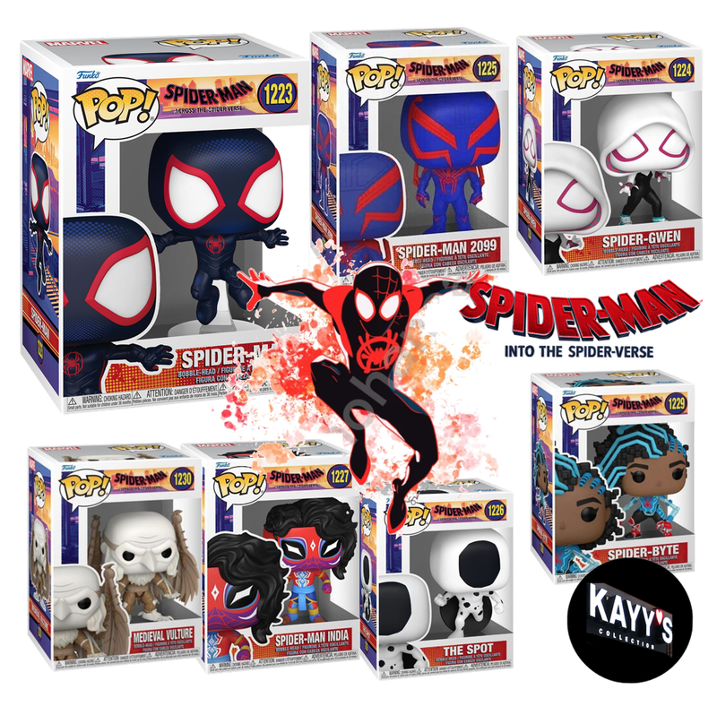 SPIDER-MAN Funko Pop! Figure Across the Spider-Verse Vinyl Bobble-Head available kayys collection montreal funko pop store