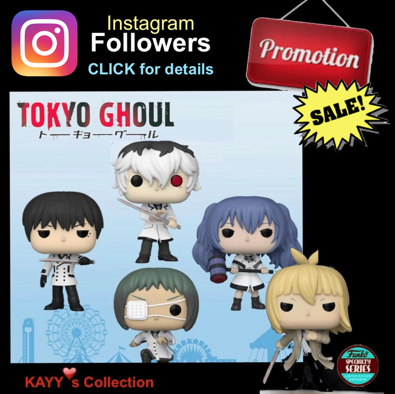 funko pop tokyo ghoul big sale promotion kayys collection instagram followers
